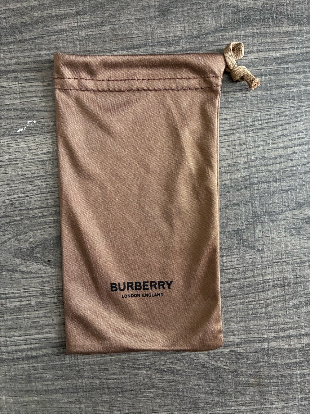 Burberry Brown Drawstring Accessory Pouch